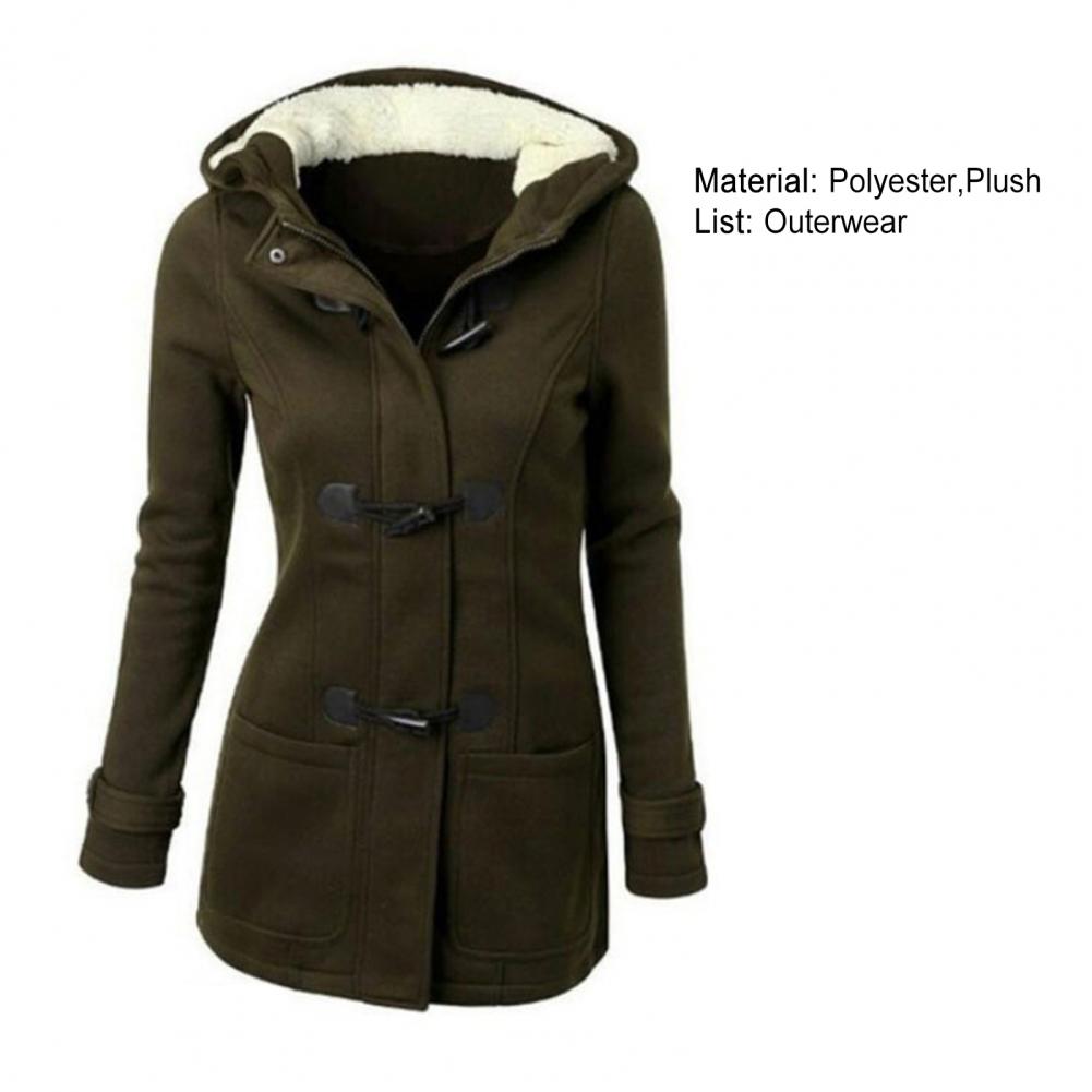 2023 Casual Women Trench Coat Autumn Zipper Hooded Coat Female Long Trench Coat