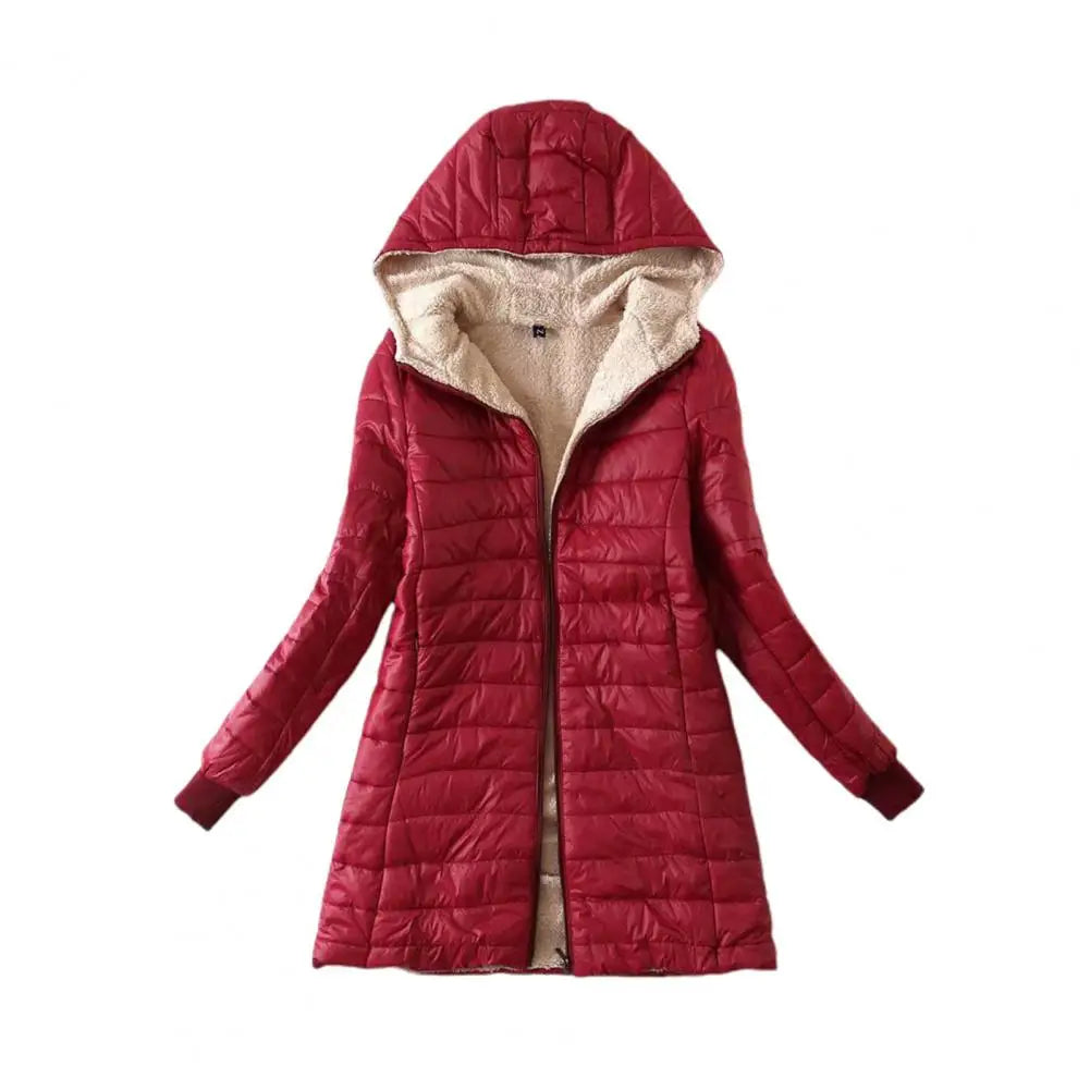 Cozy Autumn Winter Mid-length Jacket S-2XL Women Coat Mid-length Jackets Office